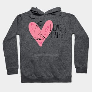 Pilates pose and heart Hoodie